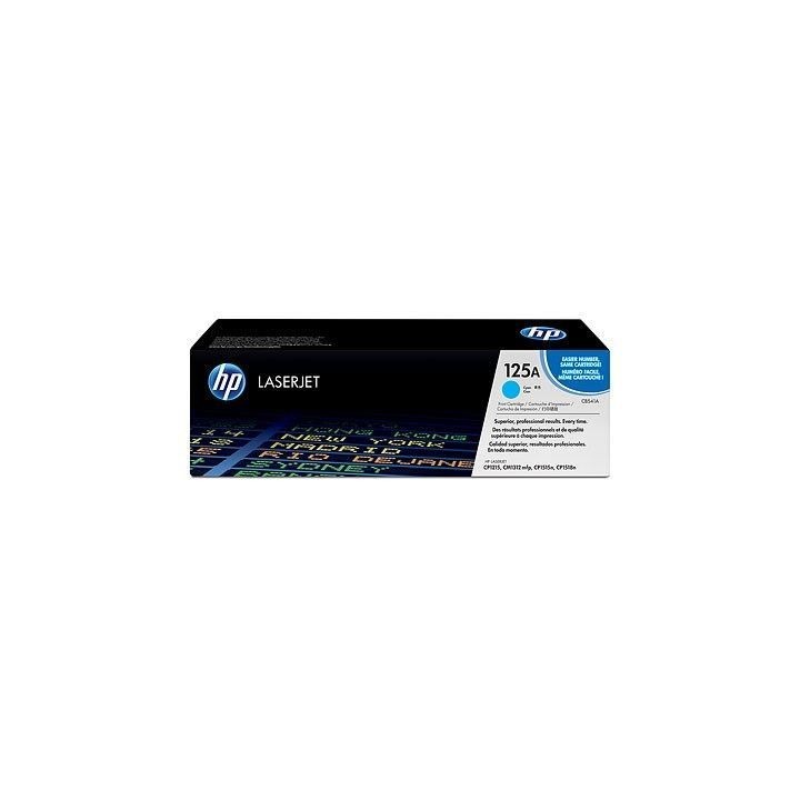 Cartouche de toner HP 125A (CB541A) cyan pour imprimantes HP Color Las