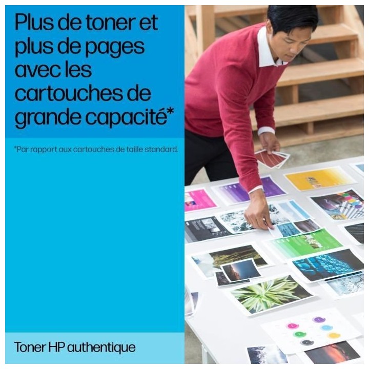 TONER HP 125A (CB542A) jaune - cartouche authentique pour imprimantes