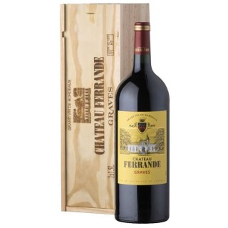 Magnum Coffret Cadeau Caisse Bois - Château Ferrande 2019 Graves - Vi