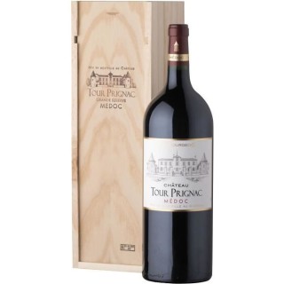 Magnum Coffret Cadeau Caisse Bois - Château Tour Prignac 2018 Médoc
