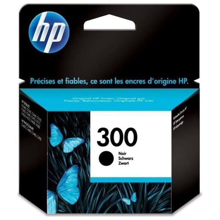 HP 300 Cartouche d'encre noire authentique (CC640EE) pour HP DeskJet F