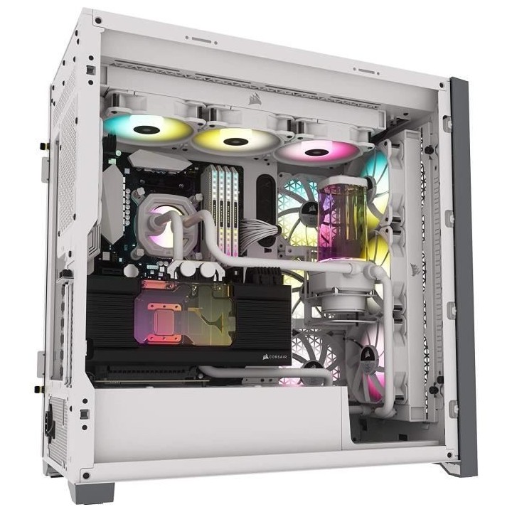 CORSAIR Boîtier PC 5000D Airflow - Verre Trempé Moyen-Tour ATX - Bla