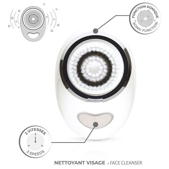 HQ E-Beauté Brosse Visage Nomade Sonique