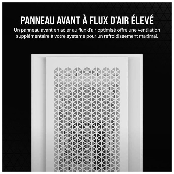 Boitier PC - CORSAIR - 5000D CORE AIRFLOW - ATX Moyen-tour - Panneau a