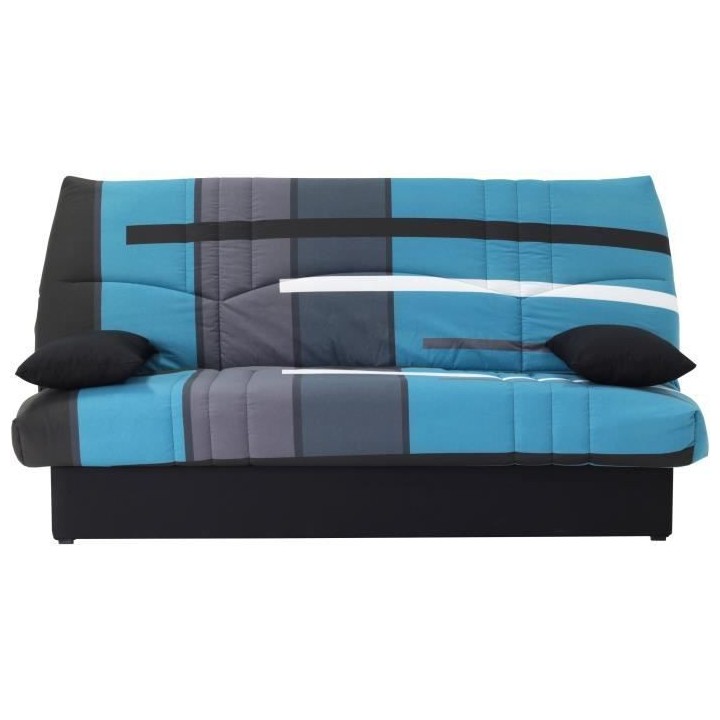 Clic clac 3 places DREAM - Tissu 100% Coton imprimé Piste Bleu - Couc