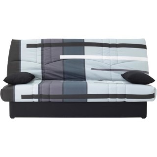 Clic clac 3 places DREAM - Tissu 100% Coton imprimé Piste Gris - Couc