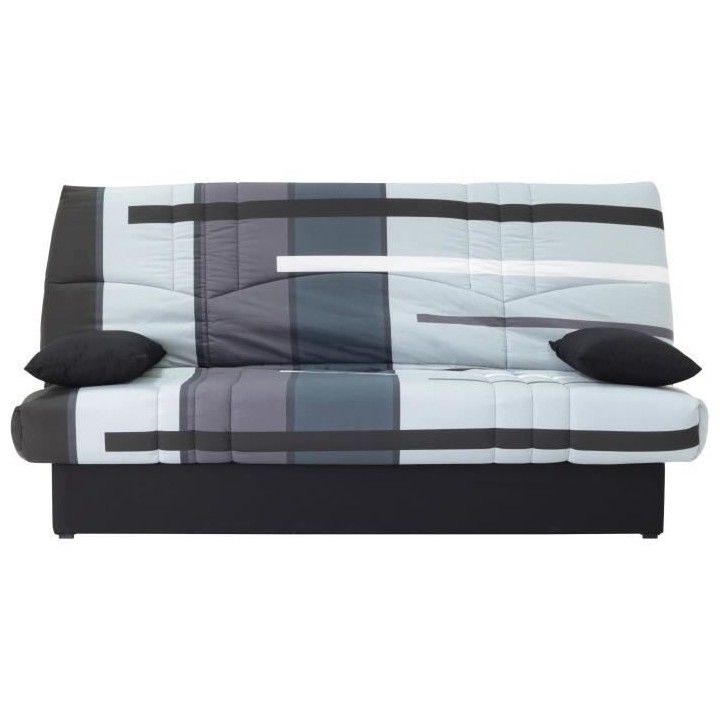 Clic clac 3 places DREAM - Tissu 100% Coton imprimé Piste Gris - Couc