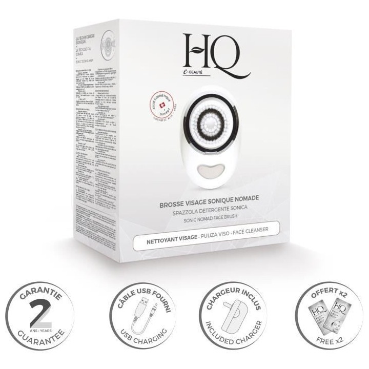 HQ E-Beauté Brosse Visage Nomade Sonique