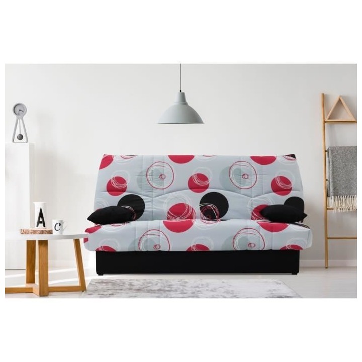 Clic clac 3 places DREAM - Tissu 100% Coton imprimé Planete - Couchag