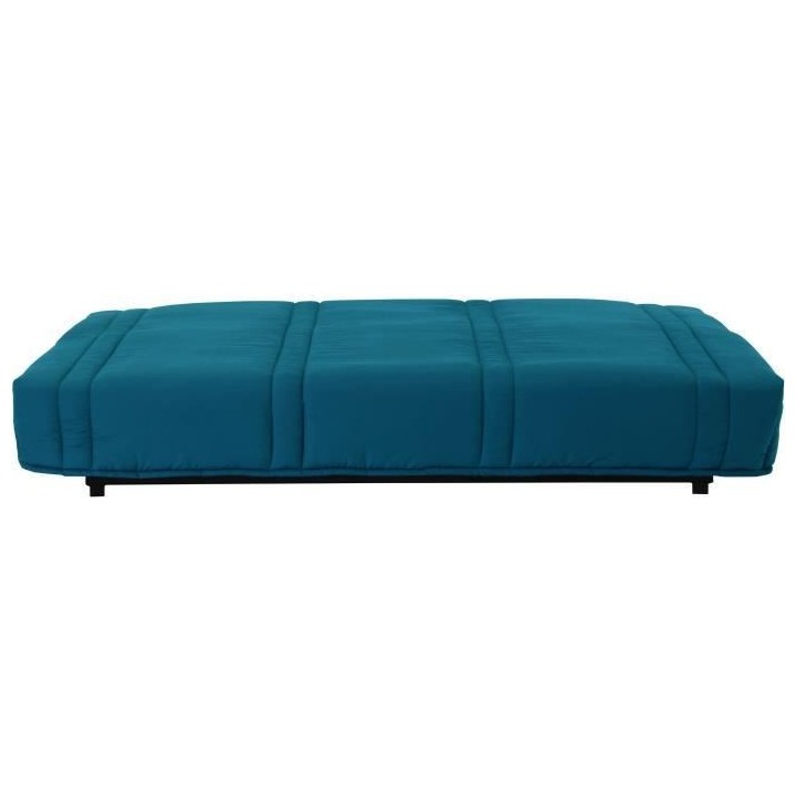 Banquette clic clac 3 places - Bleu canard - 100% coton - L 193 x P 92