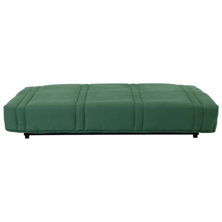 Clic clac 3 places LENA 20 - Tissu coton vert foret - Couchage 125x190