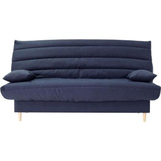 Clic clac 3 places LIV 20 - Tissu Soro bleu foncé - Couchage 125x190