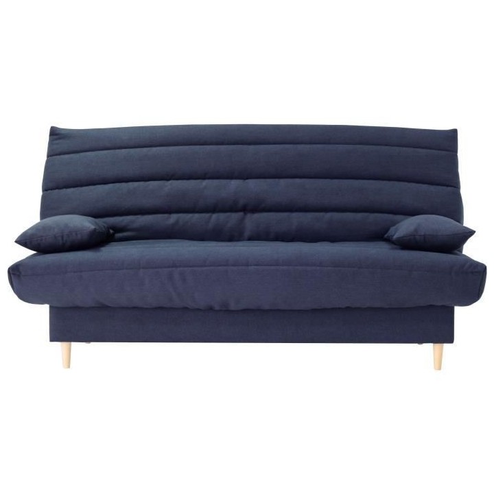 Clic clac 3 places LIV 20 - Tissu Soro bleu foncé - Couchage 125x190