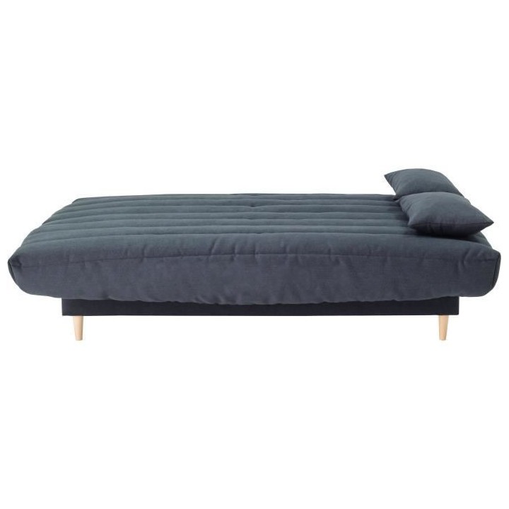 Clic clac 3 places LIV 20 - Tissu Soro gris - Couchage 125x190 cm - Av