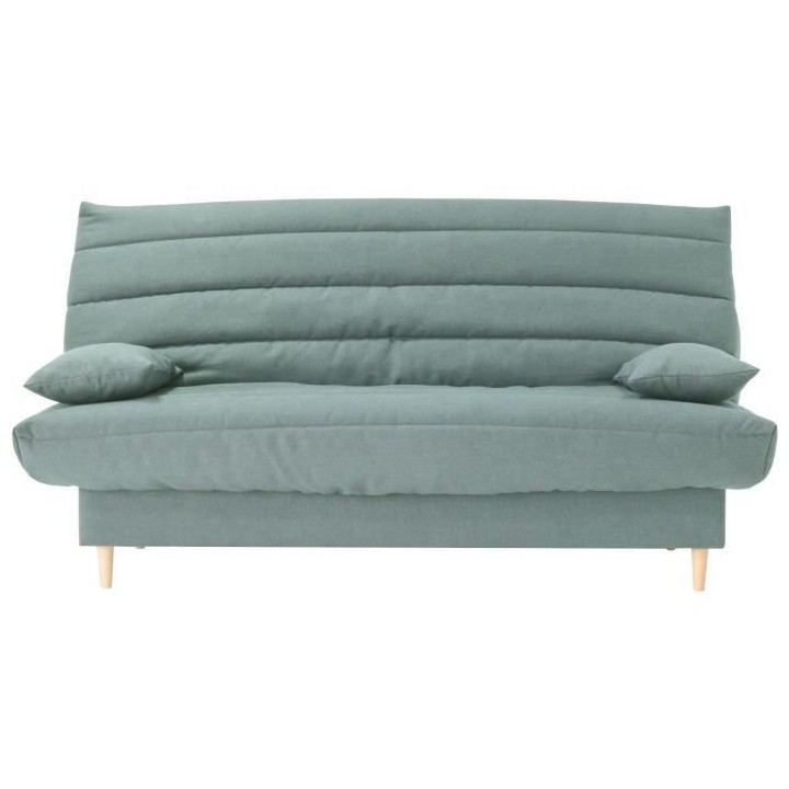 Clic clac 3 places LIV 20 - Tissu Soro vert amande - Couchage 125x190