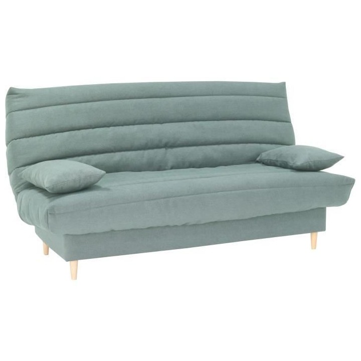 Clic clac 3 places LIV 20 - Tissu Soro vert amande - Couchage 125x190