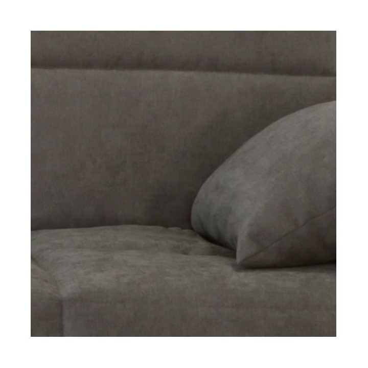 Canapé clic clac 3 places - Taupe - Matelas 17 cm - L223 x P96 x H 10