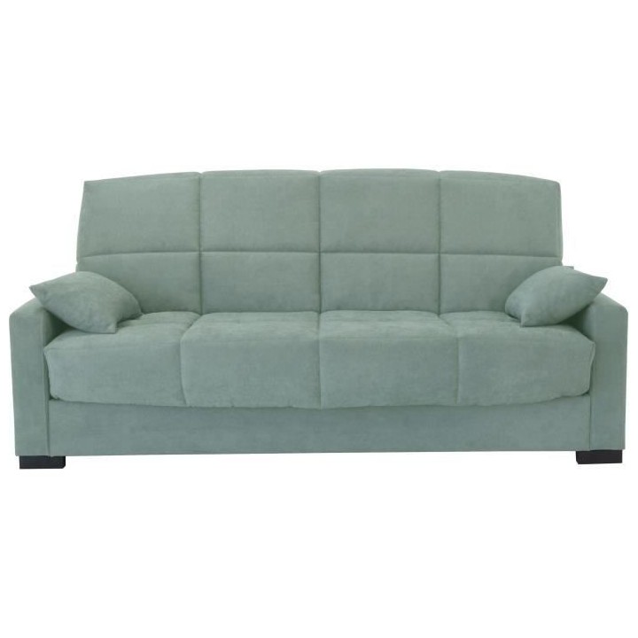 Clic clac 3 places MEGAN 14 - Tissu Soro vert amande - Avec accoudoirs