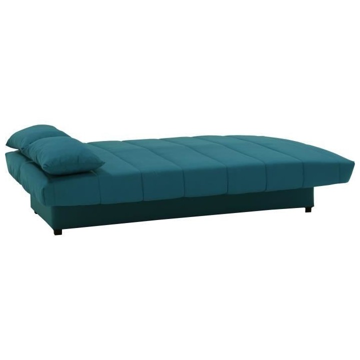 Banquette clic clac 3 places - Bleu canard - L 190 x P92 cm - MILA