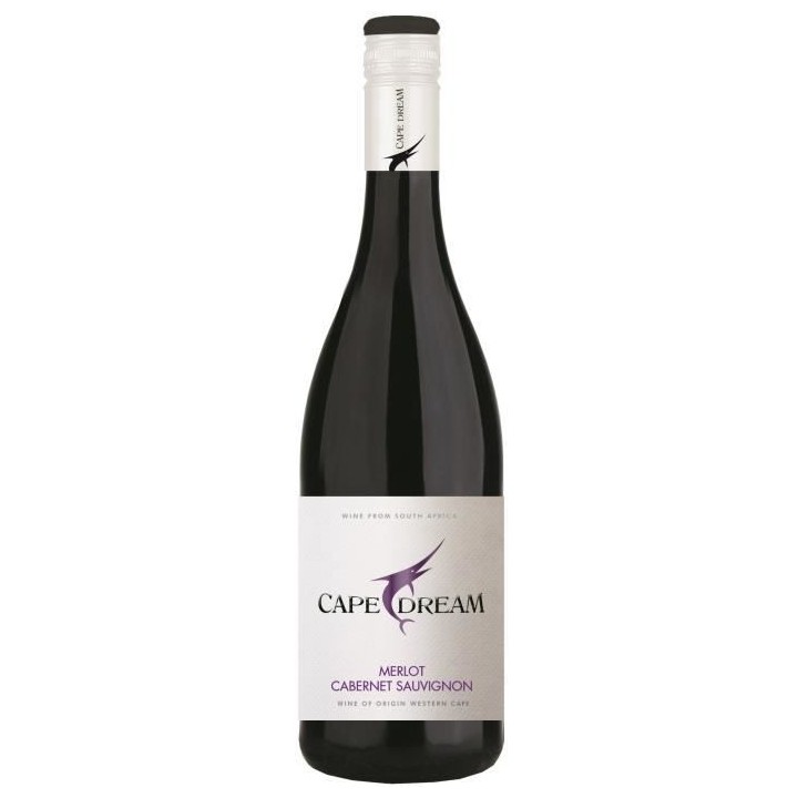 Cape Dream 2021 Merlot Cabernet - Vin rouge d'Afrique du Sud