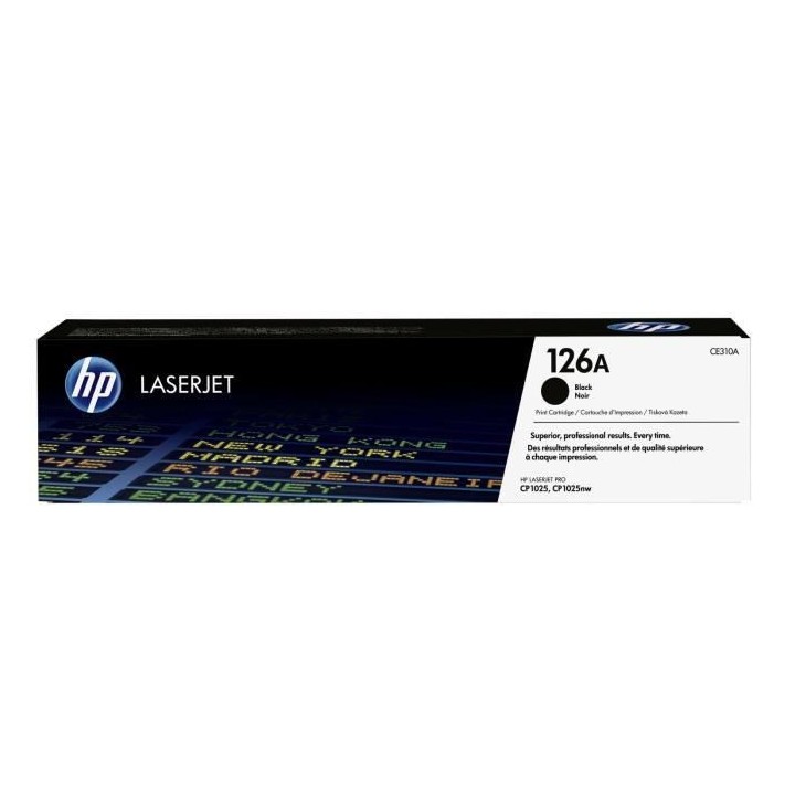 HP 126A Cartouche de Toner noir authentique (CE310A) pour HP LaserJet
