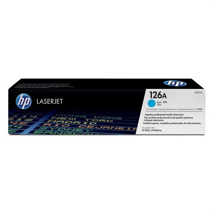 Cartouche de toner HP 126A (CE311A) cyan pour LaserJet Pro CP1025/CP10