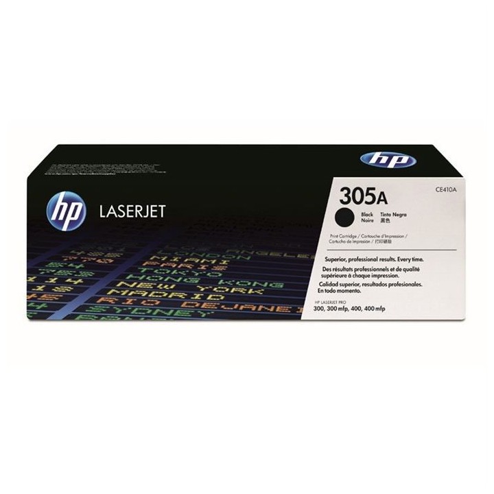 Cartouche de toner HP 305A (CE410A) noir pour imprimantes LaserJet Pro