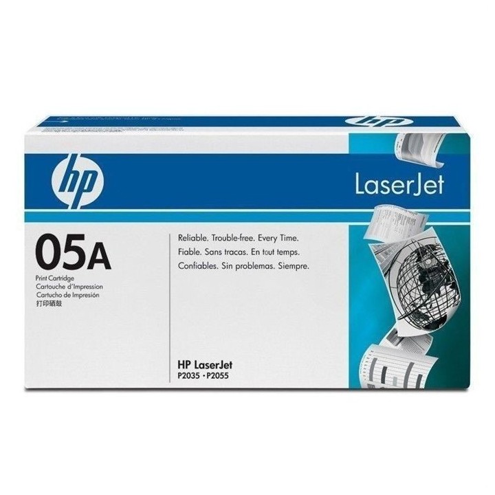 Cartouche de toner HP 05A (CE505A) noir pour imprimantes LaserJet P203