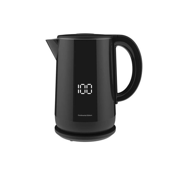 Bouilloire digitale CONTINENTAL EDISON BL15LB - Noir - 1,5 L - 2200 W