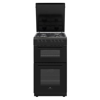Cuisiniere gaz CONTINENTAL EDISON CECDF5060B3 - 4 feux - noir - L50 xP