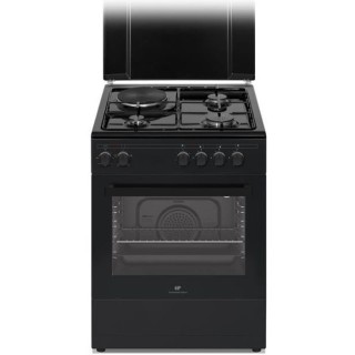 Cuisiniere mixte CONTINENTAL EDISON CECM60FCB - 3 feux gaz + 1 électr