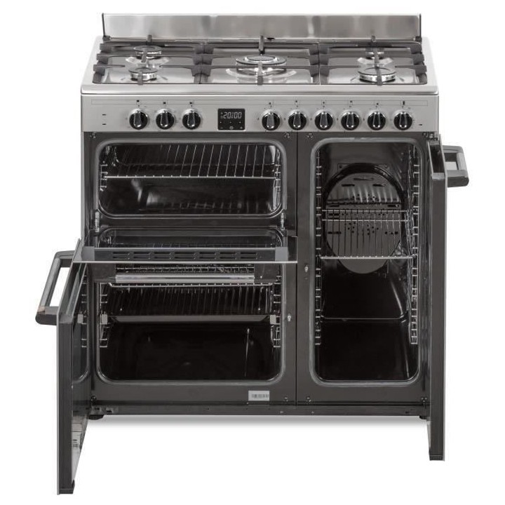 Cuisiniere piano gaz 3 fours électriques CONTINENTAL EDISON CECP903FI