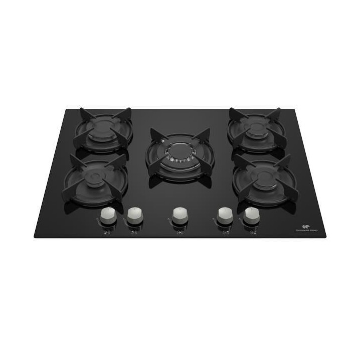 Table 5 foyers CONTINENTAL EDISON - Gaz verre noir