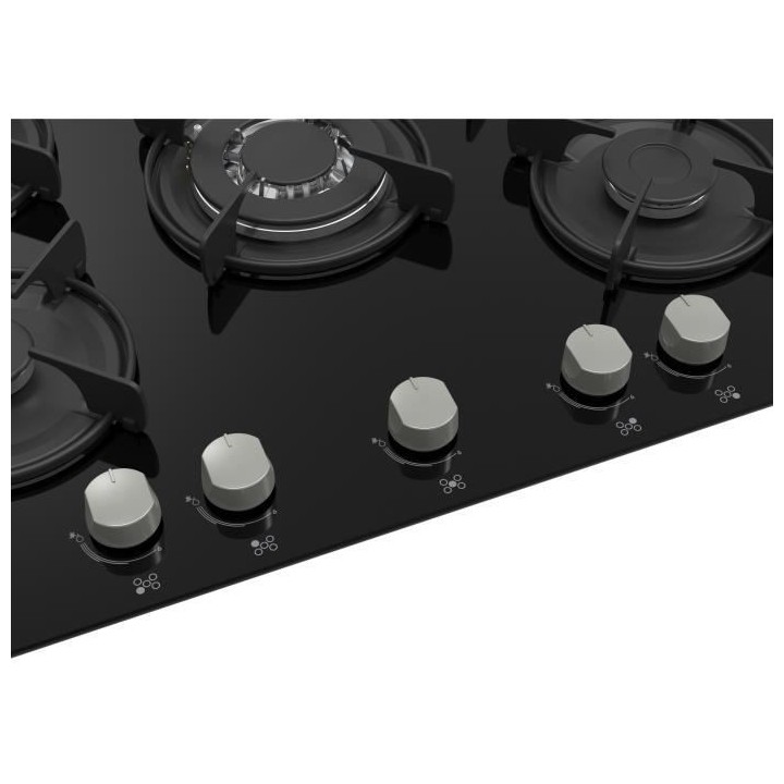 Table 5 foyers CONTINENTAL EDISON - Gaz verre noir