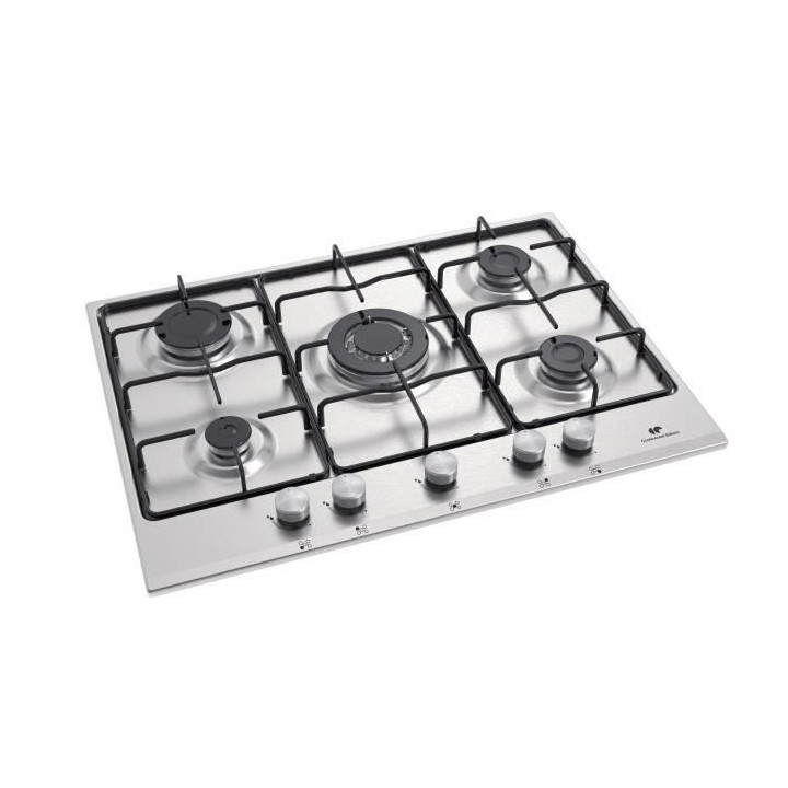 Table 5 foyers CONTINENTAL EDISON - Gaz dont 1 triple couronne inox