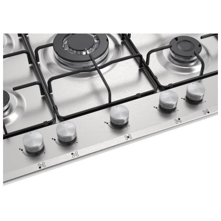 Table 5 foyers CONTINENTAL EDISON - Gaz dont 1 triple couronne inox