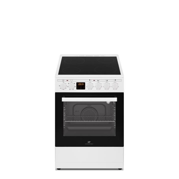 Cuisiniere vitrocéramique CONTINENTAL EDISON CECV50FCW - 4 feux - L49