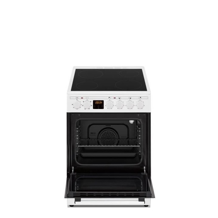 Cuisiniere vitrocéramique CONTINENTAL EDISON CECV50FCW - 4 feux - L49
