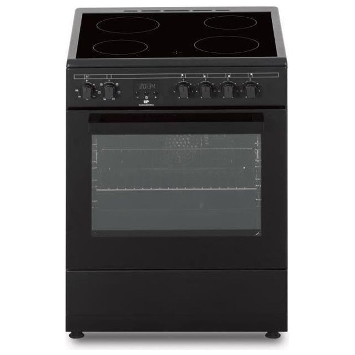 Cuisiniere vitrocéramique CONTINENTAL EDISON CECV60FCB - 4 feux - L58