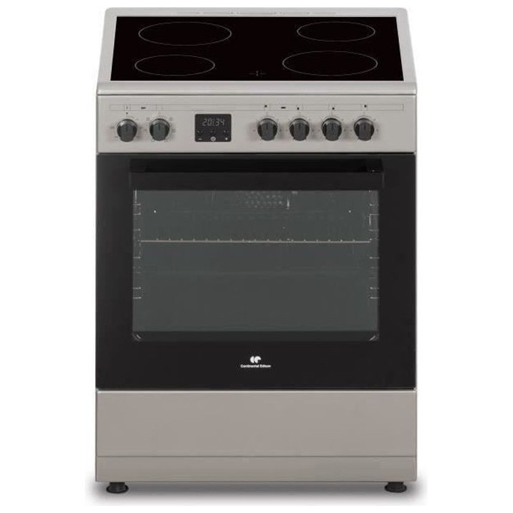 Cuisiniere vitrocéramique CONTINENTAL EDISON CECV60FCS - 4 feux - L58