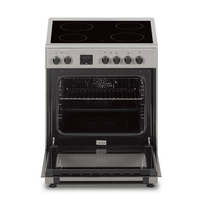 Cuisiniere vitrocéramique CONTINENTAL EDISON CECV60FCS - 4 feux - L58