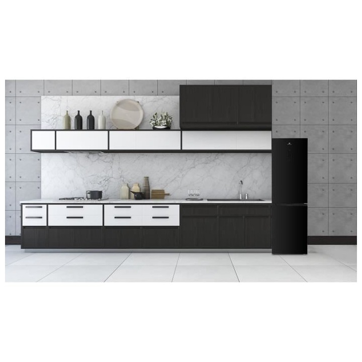 Réfrigérateur combiné CONTINENTAL EDISON CEFC323NFB - 323L - Total