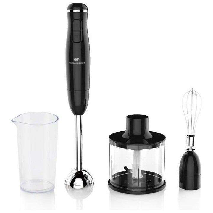 Mixeur plongeant CONTINENTAL EDISON CEHB01 Noir - 400W - Verre doseur