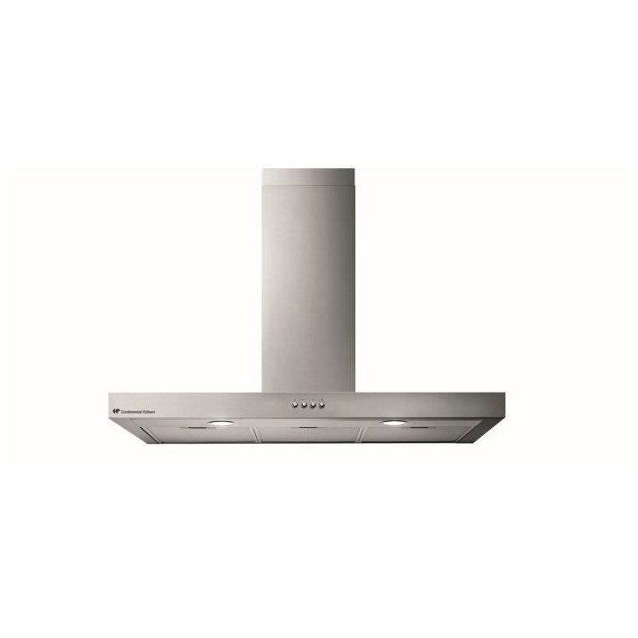 Hotte décorative inox CONTINENTAL EDISON CEHD9058S - 90 cm