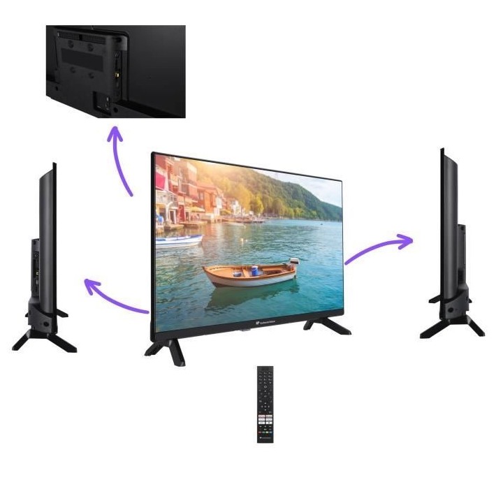 CONTINENTAL EDISON - CELED32HDV224B3 - TV NON SMART 32'' (80cm) HD