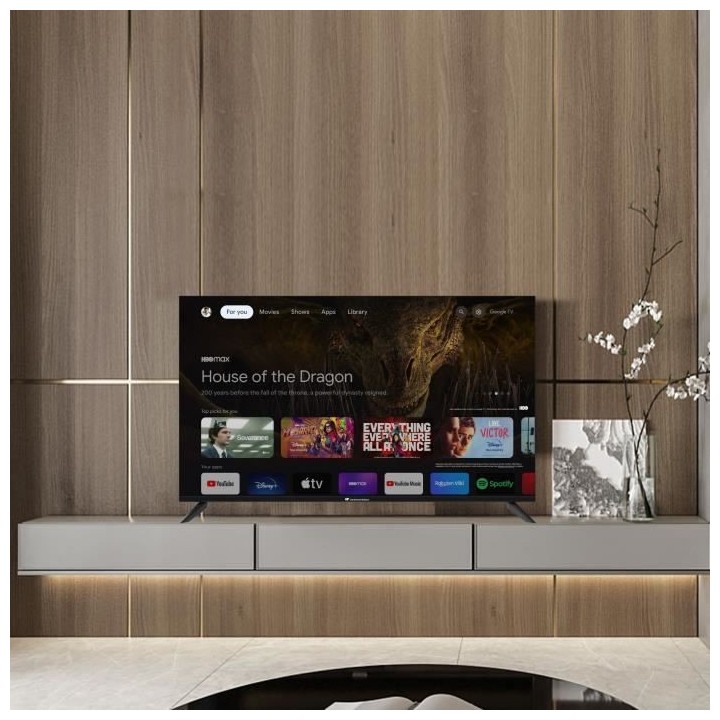 CONTINENTAL EDISON - CELED50SQLDV24B6 - TV LED - UHD QLED 4K - 50'' (1