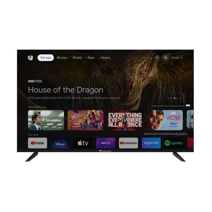 CONTINENTAL EDISON - CELED55SGUHD24B6 - 55 (139 cm) - UHD 4K - Smart T