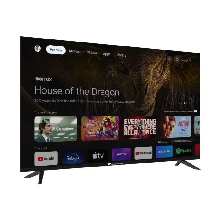 CONTINENTAL EDISON - CELED55SGUHD24B6 - 55 (139 cm) - UHD 4K - Smart T