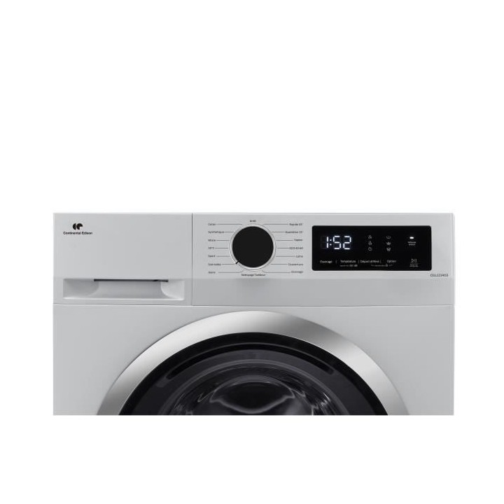 Lave-linge hublot CONTINENTAL EDISON CELL1214ISS -12kg - Largeur 60 cm