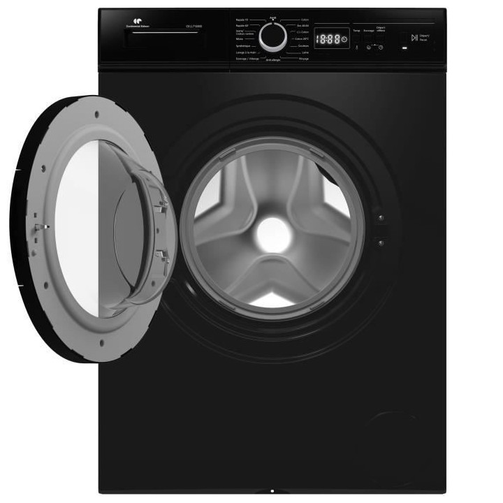 Lave-linge hublot CONTINENTAL EDISON CELL7140IB - 7kg - Largeur 59,6 c